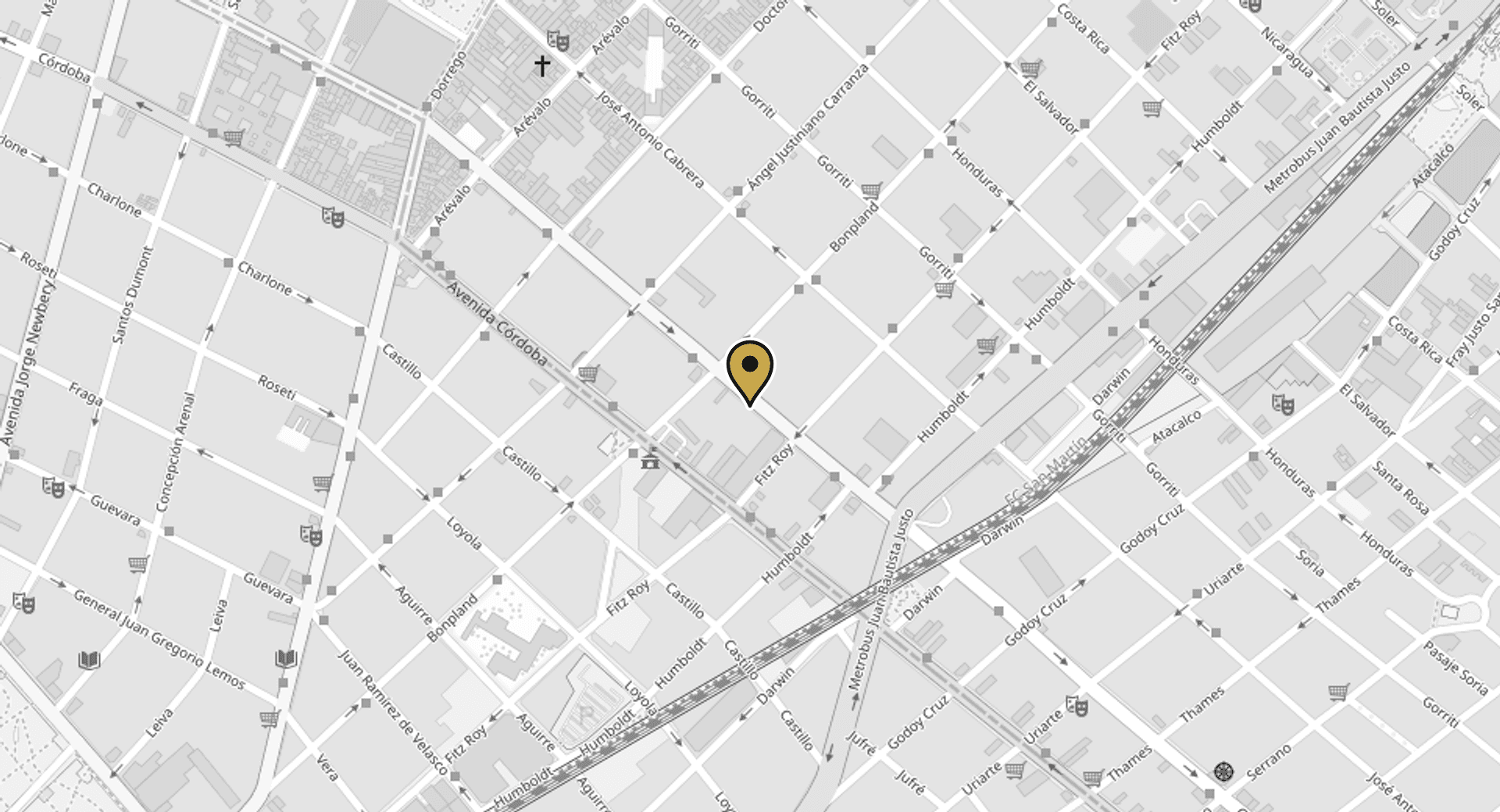Mapa de ubicación de MOOD Niceto
